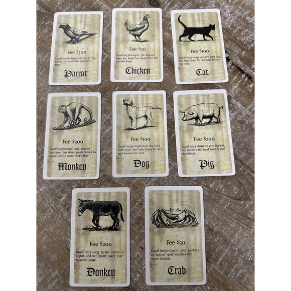 Game of Life Pirates of the Caribbean 2005 Dead Mans Chest Replacement Cards - Picture 7 of 9